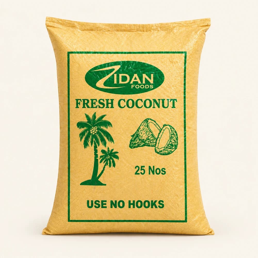 Zidan Fresh Indian Coconut branded packaging